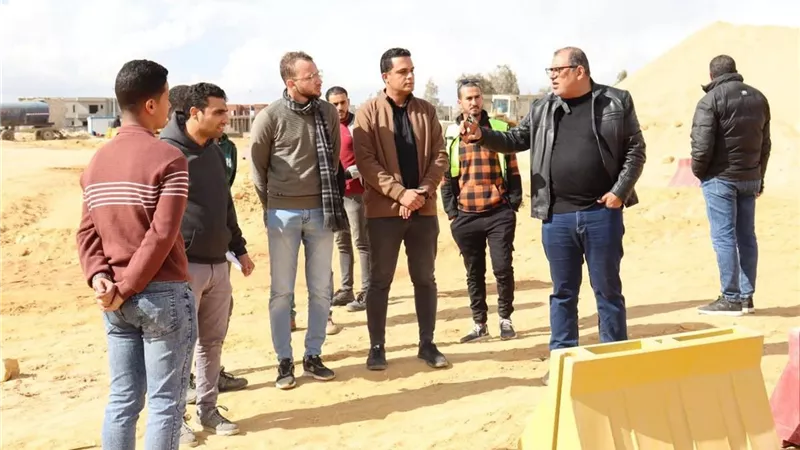 جهاز جهاز مدينة الشيخ زايد يتابع تنفيذ مشروعات القرار 77