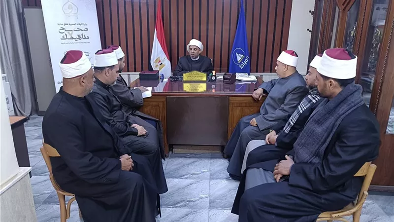 مدير أوقاف دمياط يعقد اجتماعا لمتابعة العمل الدعوي وتعزيز الأداء بالمساجد