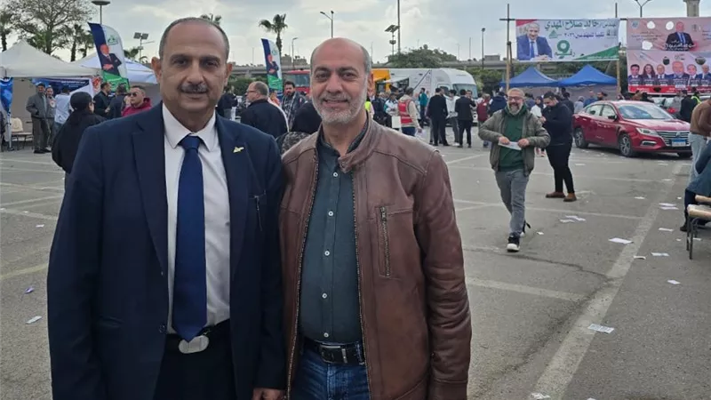 خالد صلاح المهدي يدلي بصوته في انتخابات نقابة المهندسين بالقاهرة