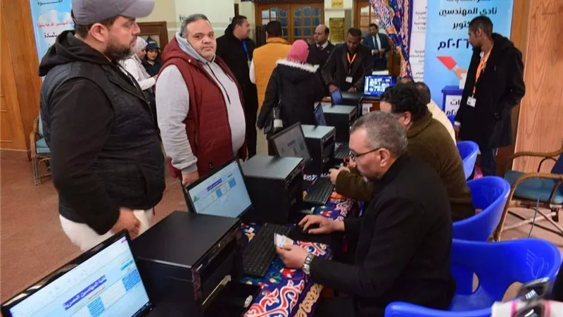 انتظام التصويت في انتخابات نقابة المهندسين بالجيزة