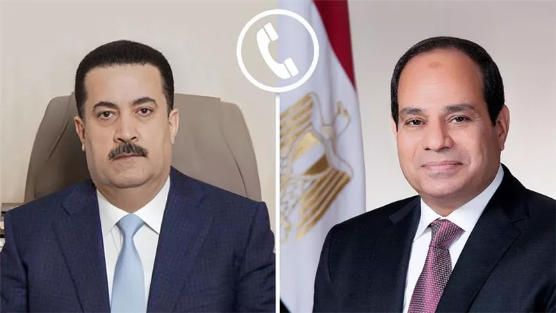 الرئيس السيسي يؤكد دعم مصر للعراق وسيادته وسلامة أراضيه 
