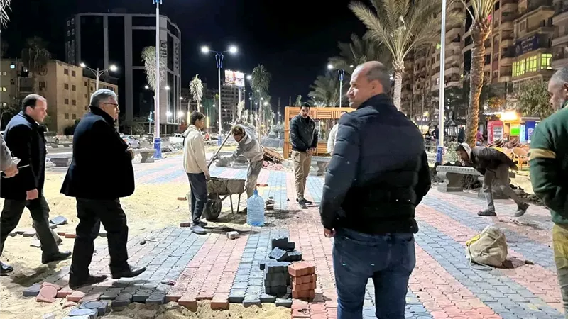 محافظ الدقهلية يوجه بالانتهاء من تطوير حدائق شارع الجيش قبل عيد الفطر 