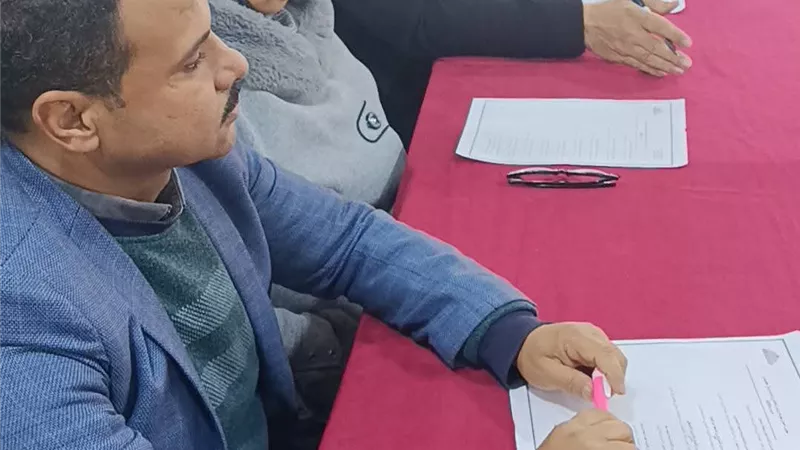 جلسة لأعضاء برلمان الشباب والطلائع مع رئيس مدينة مطوبس