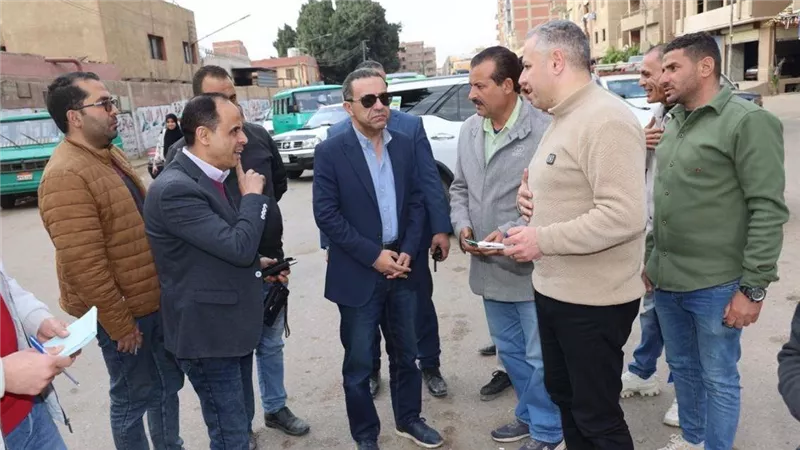 محافظ المنوفية يوجه برفع الإشغالات في محيط موقف الباجور  