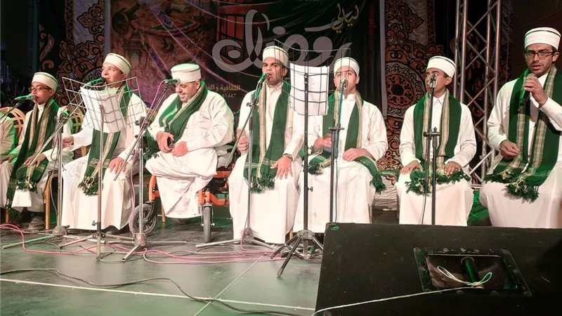 فرقة المداح للإنشاد الديني تحيي ليالي رمضان الثقافية بأسيوط