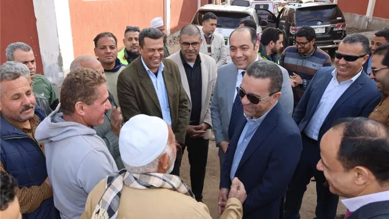 محافظ المنوفية يتفقد محطة معالجة بهناي ومشروع صرف سمان