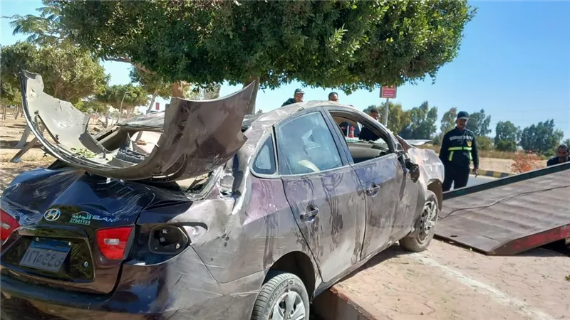 مصرع وإصابة 3 فتيات إثر انقلاب سيارة ملاكي بمدينة أسيوط الجديدة