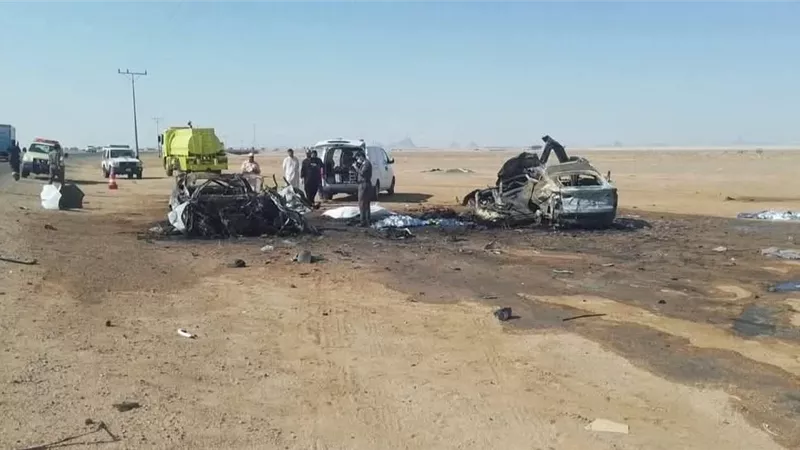 وفاة ثلاثة أفراد من أسرة سودانية في حادث مروري أثناء سفرهم للسعودية