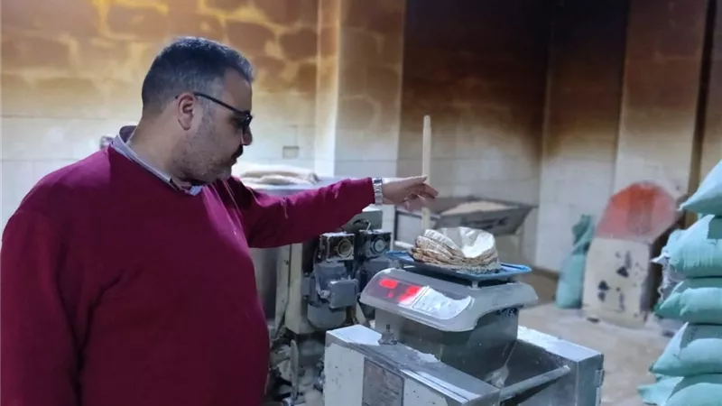 تحرير 8 محاضر بالحملة التموينية على المخابز في نطاق مركز ومدينة دسوق