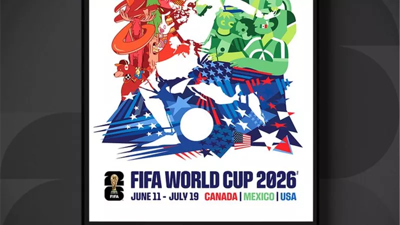  رسميًا.. فيفا يكشف عن الملصق الرسمي لكأس العالم 2026