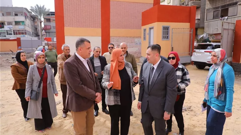محافظ دمياط يتفقد الأعمال الجارية بمدرسة الشعراء الجديدة للتعليم الأساسي