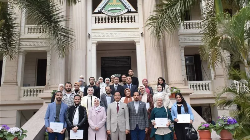  تكريم خريجي الدفعة الأولى من برنامج التدريبي الصيفي للسلامة بجامعة بنها 