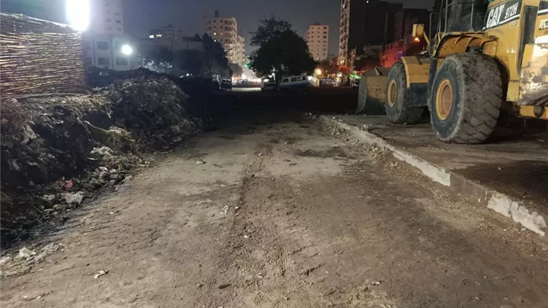 محافظة الجيزة ترفع 6 آلاف طن مخلفات من أرض أبو عبيدة