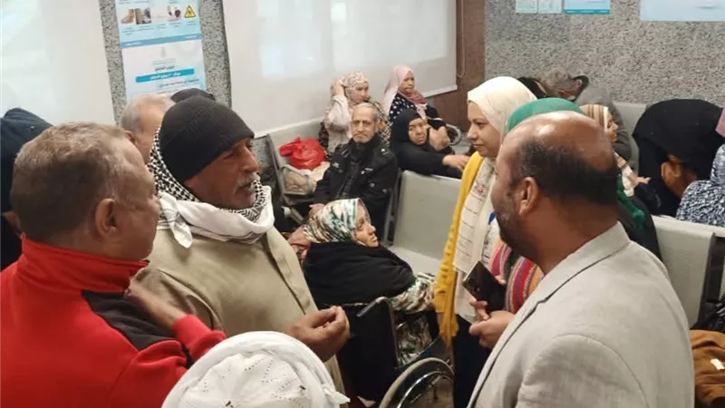 فريق إشراف هيئة الرعاية الصحية يتفقد مركز 30 يونيو الدولي بالإسماعيلية