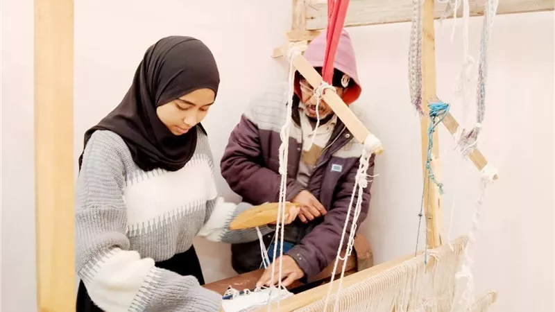 ختام ورشة النول اليدوي لفتيات «شباب كفر الشيخ» بمركز التنمية الشبابية بفوه