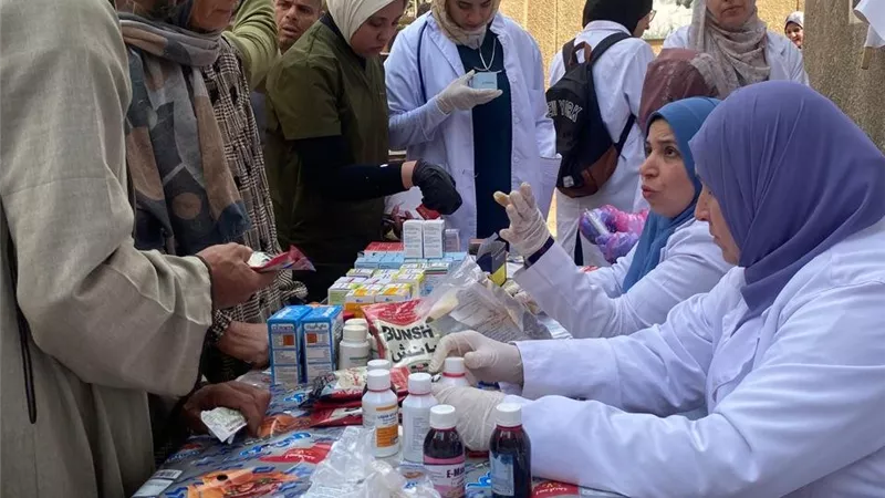 جامعة بنها تنظم قافلة بيطرية مجانية بقرية منية السباع 