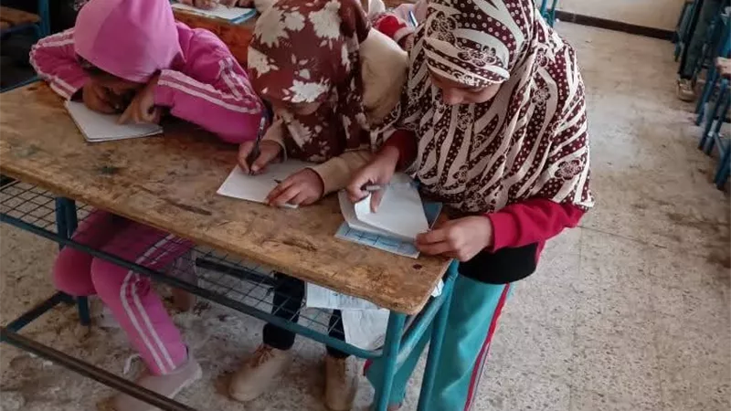 ورشة فنية للأطفال عن عيد الأم بمكتبة الشيخ مسعود في المنيا