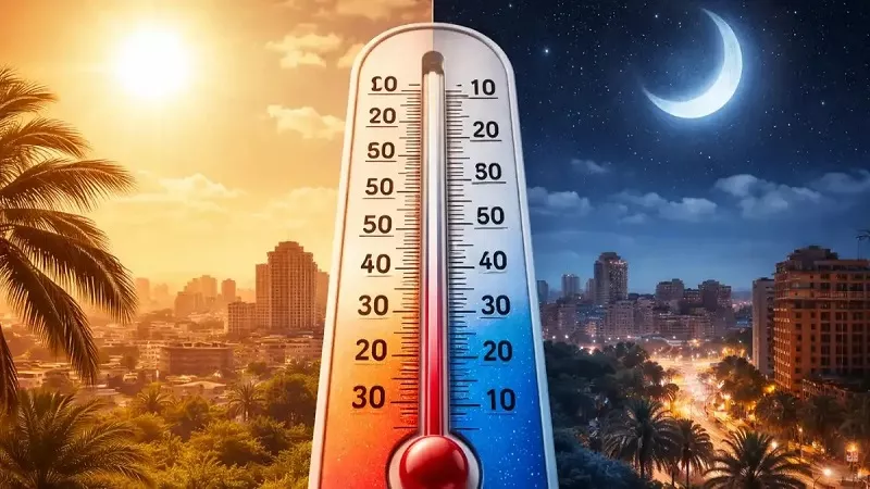الأرصاد تحذر: فروق حرارية تصل إلى 10 درجات بين النهار والليل|فيديو