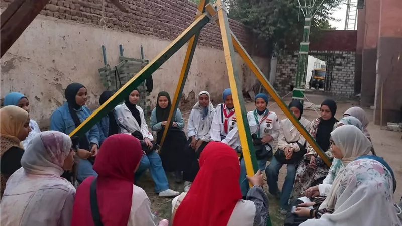 إسنا تحتضن تدريبات الكشافة في مركز شباب السلام بمبادرة أنا متعلم  