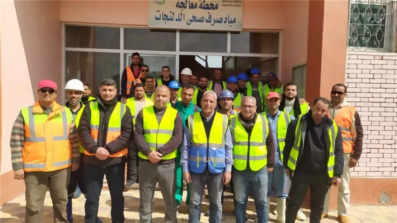 التراس: سلامة العاملين أولوية قصوى وتدريب ميداني في محطة معالجة الدلنجات