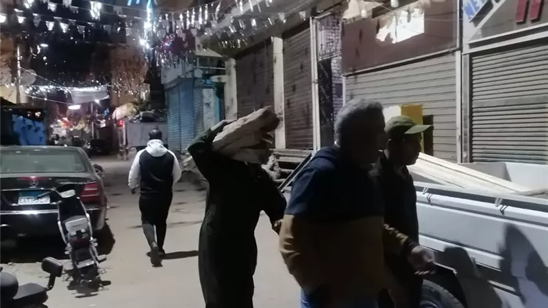 إيقاف أعمال بناء مخالف في المهد بشارع كليوباترا بمدينة الأقصر