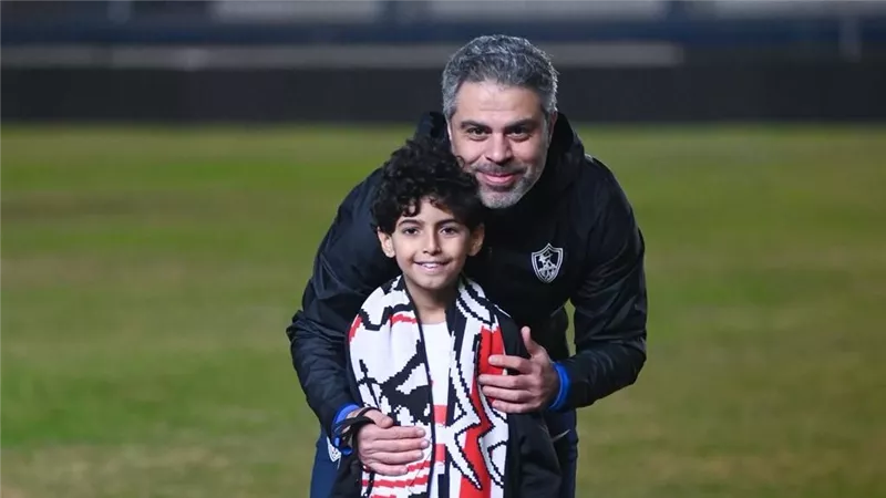 الزمالك يستقبل الطفل الفلسطيني بطل مسلسل أصحاب الأرض