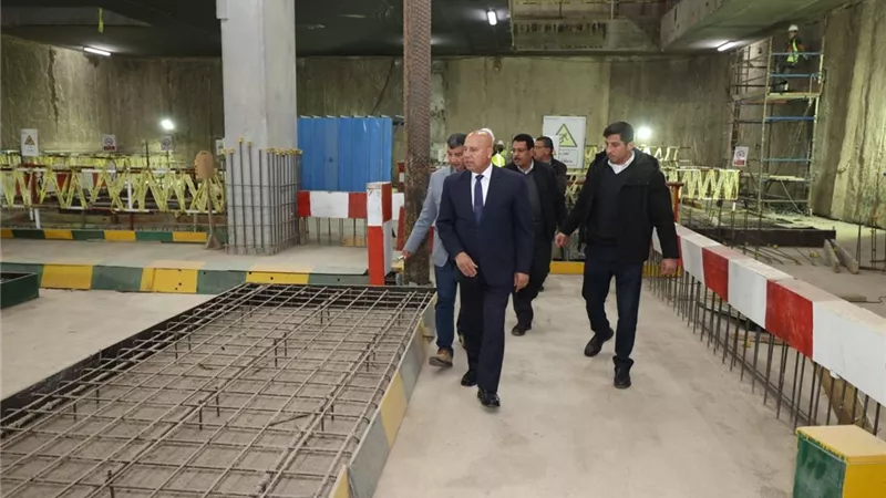 وزير النقل يتفقد محطة الملك الصالح بالمرحلة الاولى للخط الرابع للمترو