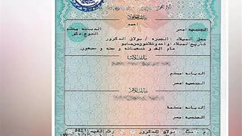 «من البيت».. كيفية استخراج شهادة الميلاد الكترونيا ورسوم استخراجها 