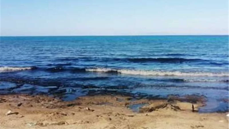 كارثة بيئية.. تسرب بترولي شمال البحر الأحمر بعد كسر مفاجئ لأحد خطوط الزيت