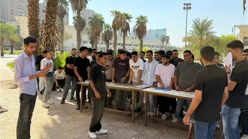 بدء الكشف الطبي للطلاب المستجدين بجامعة حلوان التكنولوجية