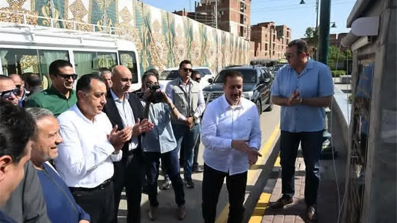  رئيس الوزراء يفتتح المحور المروري الجديد لمدخل شبين الكوم – ميت خاقان