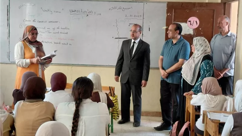 من أجل تعليم أفضل.. وكيل تعليم المنوفية يتفقد مدارس المحافظة