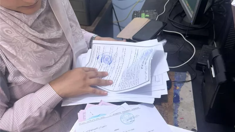  فحص معمل تحاليل مخالف ببركة السبع والتحفظ على مستندات مزورة تمهيدًا لغلقه