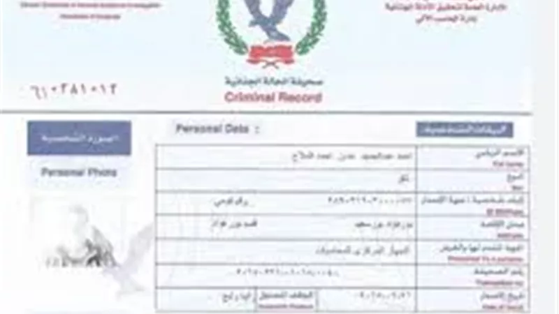 استخراج فيش جنائي 2025 من المنزل بخطوات بسيطة