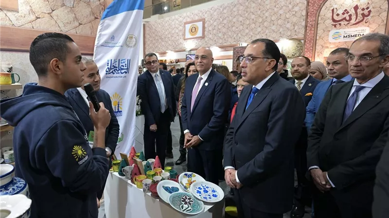 بحضور مدبولي.. انطلاق معرض تراثنا للحرف اليدوية والتراثية