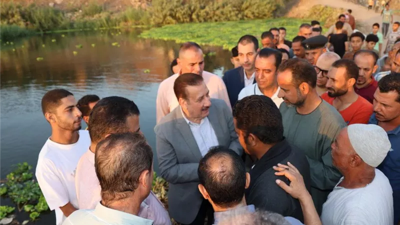 محافظ المنوفية :  إعفاء الأراضي المتضررة من الإيجار السنوي بالتنسيق مع الري 
