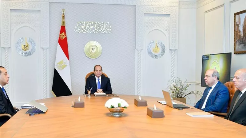 الرئيس السيسي يستعرض جهود تطوير المطارات المصرية وتحديث شركة مصر للطيران