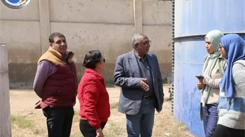 رئيس مياه المنيا يتفقد أعمال التجديد بالمحطات