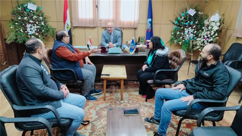  زراعة البحيرة: يستقبل وفد التحالف الوطني للعمل الأهلي التنموي  