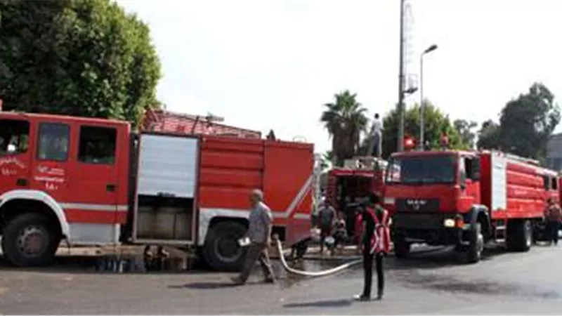 السيطرة على حريق داخل المسرح الروماني بالإسماعيلية 