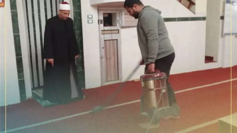 أوقاف كفر الشيخ تواصل حملات نظافة وتعقيم المساجد بمراكز ومدن المحافظة 