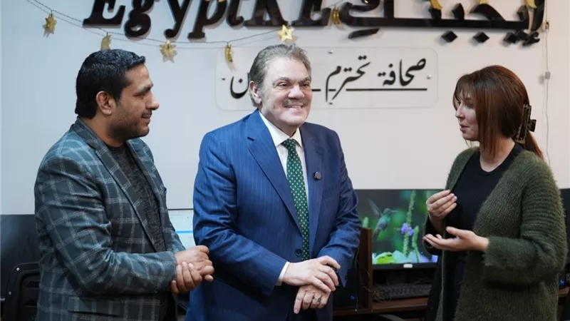 السيد البدوي في زيارته لـ«إيجبتك»: لدينا أحزاب كثيرة عبارة عن «لافتات» فقط