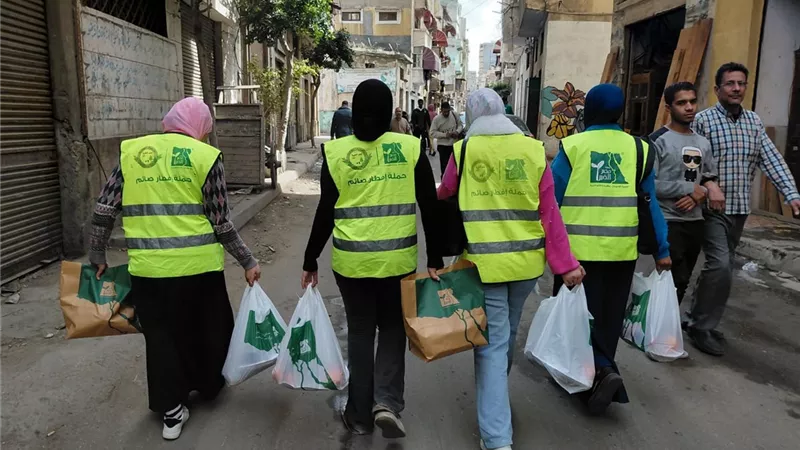توزيع 1580 وجبة أفطار بوادي النطرون والرحمانية ضمن فعاليات 
