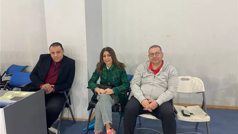 مي زين الدين تزور معسكر منتخب سلة الكراسي المتحركة لدعم اللاعبين قبل تصفيا