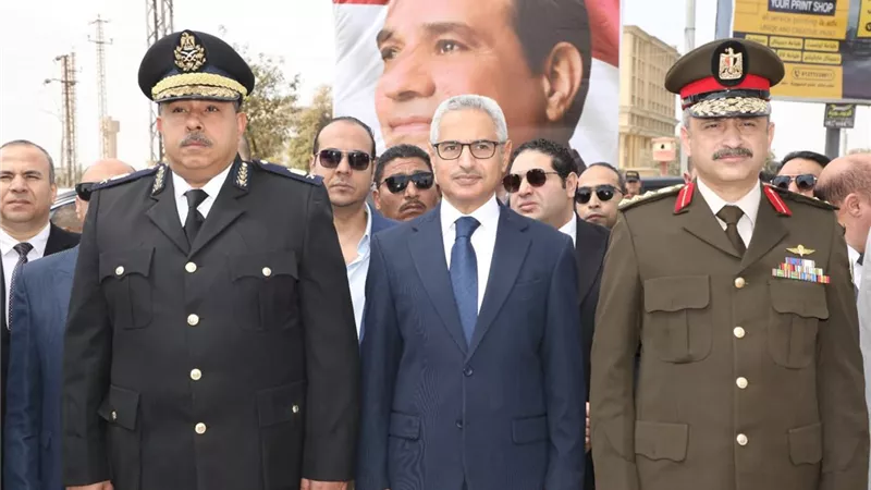 مراسم إكليل الزهور لشهداء الوطن في العيد القومي لبني سويف