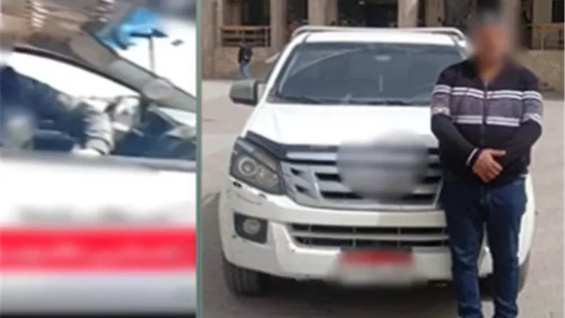 ضبط سائق تعدى على شخص بالسب في المحلة