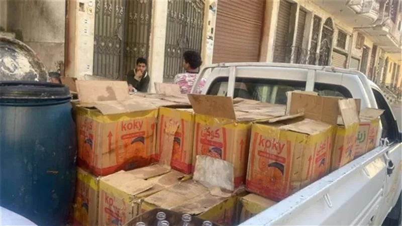 ضبط 5.8 طن سلع مجهولة المصدر داخل مصنع غير مرخص بالقليوبية