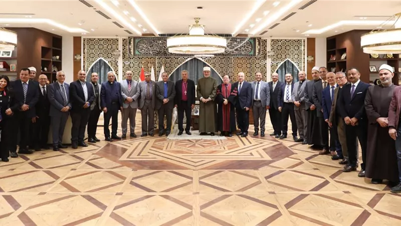 مفتي الجمهورية يستقبل رئيس الطائفة الإنجيلية للتهنئة بعيد الفطر المبارك