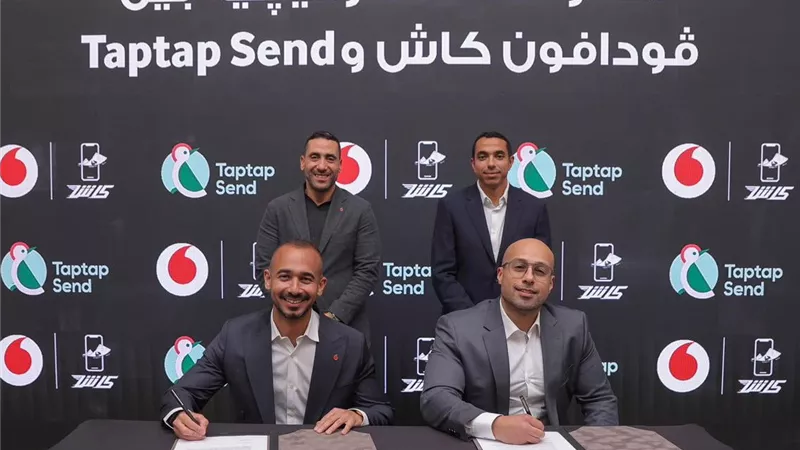 عبر المحافظ الإلكترونية.. فودافون مصر وTaptap Send تطلقان تحويلات مباشرة