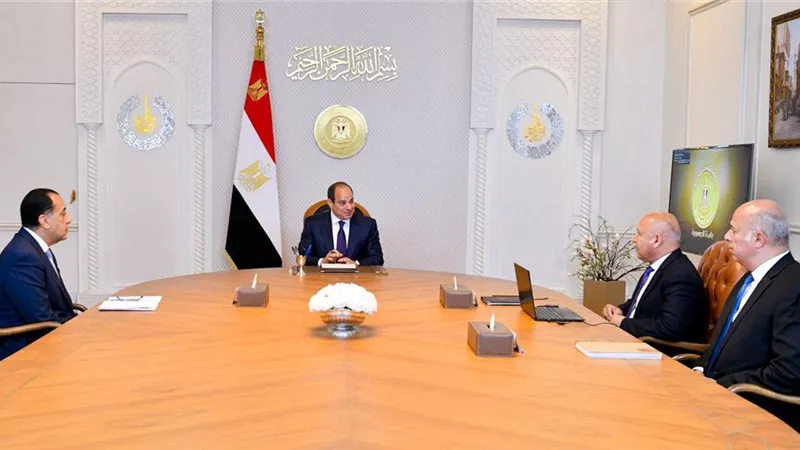 توجيهات عاجلة من الرئيس السيسي خلال اجتماع مع رئيس الوزراء ووزير النقل